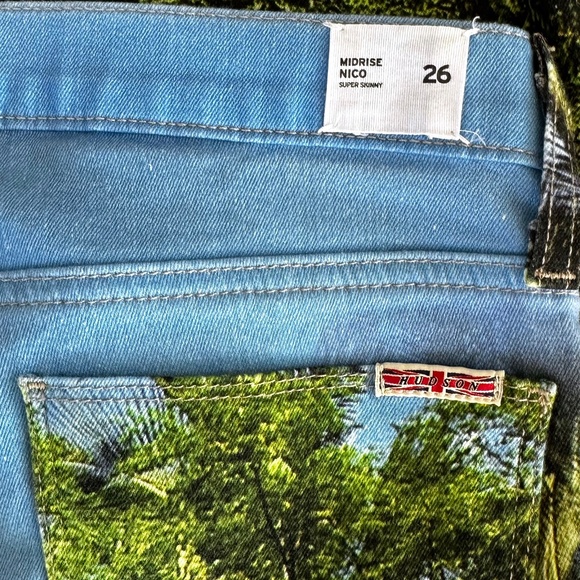 HUDSON LA | Midrise Nico | Women's size 26 | Palm Tree Design | RN 107906 - Picture 5 of 8